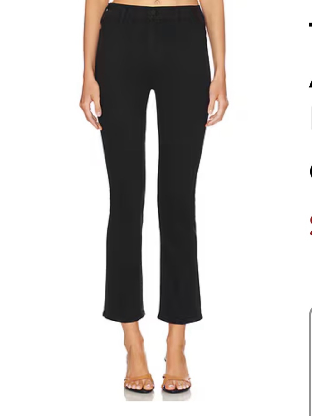 Mother Insider Patch Pocket Jeans Size 28 Pitch Black